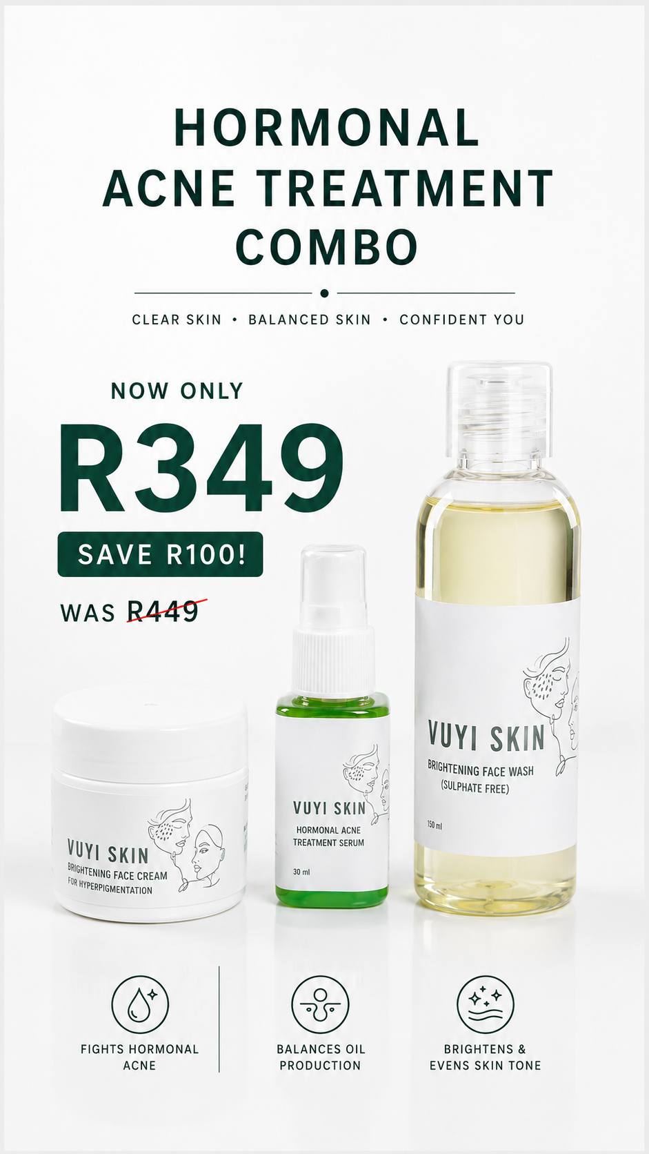 Hormonal Acne Treatment Combo