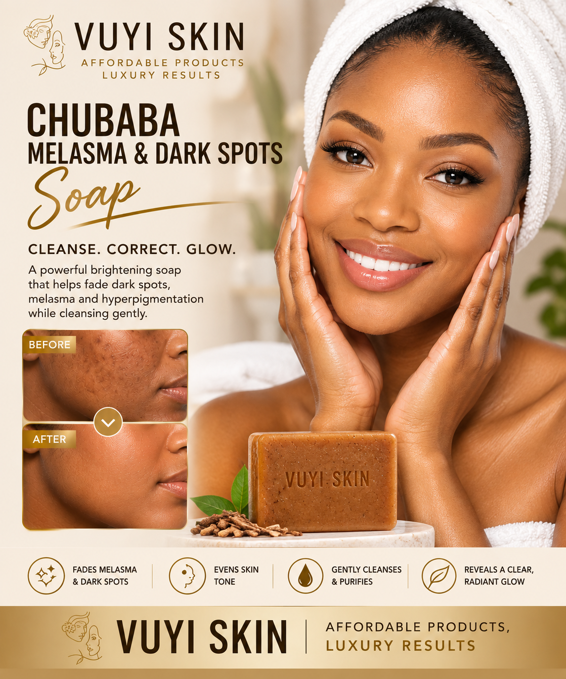 Lightening Eventone & Glow Soap – For Chubaba, Melasma & Hyperpigmentation