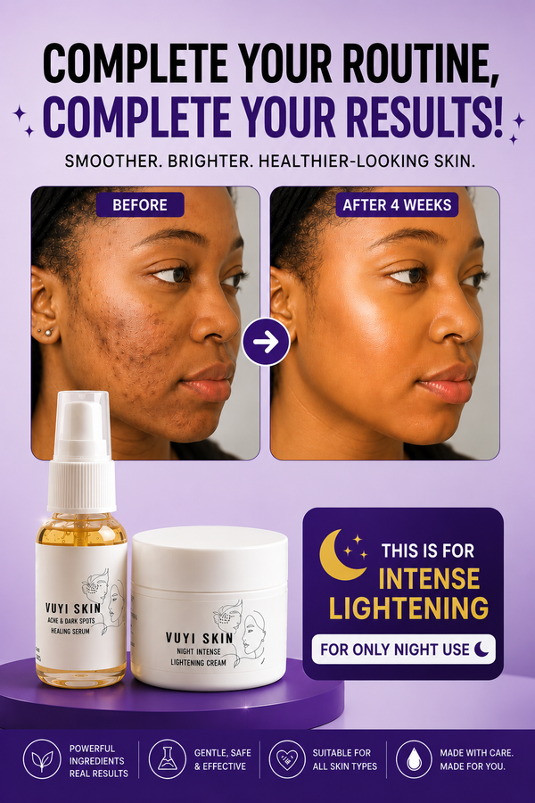 Your Complete Night Routine — Intense Lightening For Hyperpigmentation, Dark Marks &amp; Chubaba