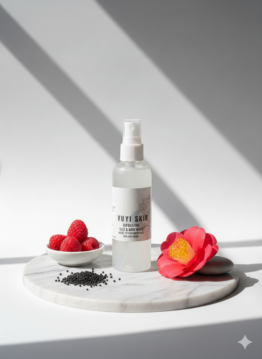 Exfoliating Face and Body Wash (Acne, Hyperpigmentation, Anti Aging)